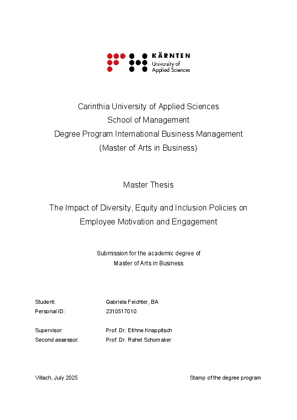 Master Thesis