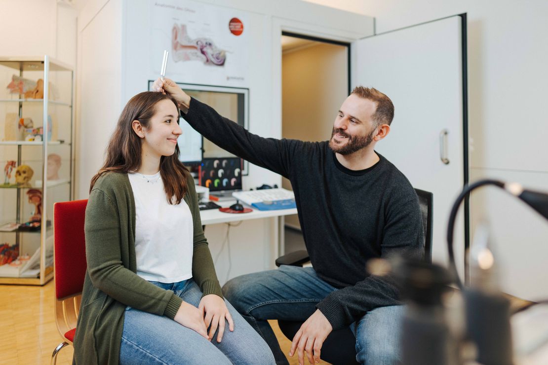 Logopädie-Studierende in der Therapiestation an der CU Hochschule Logopädie-Studierende in der Therapiestation an der CU Hochschule