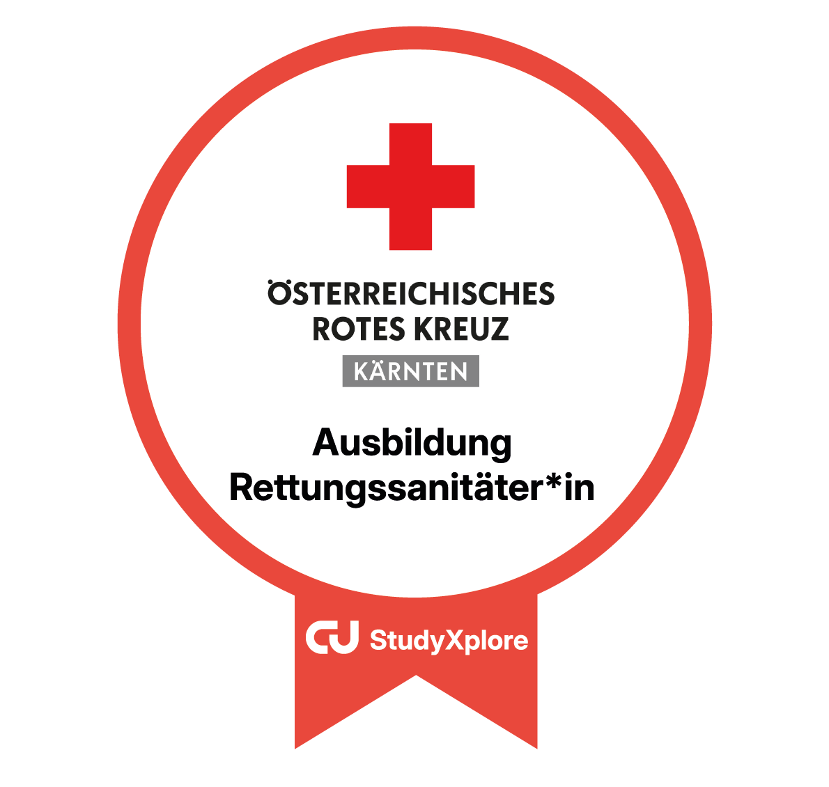 Badge Zusatzausbildung: Rettungssanitäter:in beim Roten Kreuz